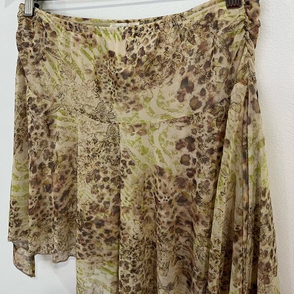 Asymetrical Y2k Mini Skirt Fairy Whimsigoth XL - Picture 5 of 6